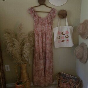 The Hippie Shake Hello Darlin' Floral Ruffled Tiered Maxi Dress